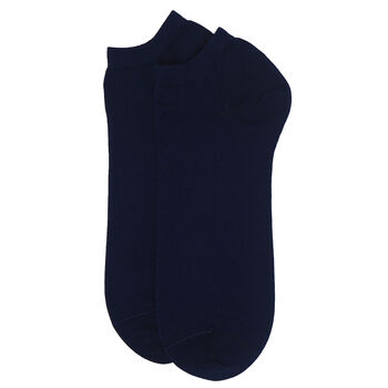 Pin Stripe Navy And Classic Navy Men's Trainer Socks, 5 of 9