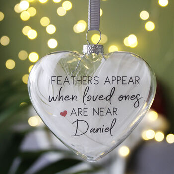 Feathers Appear When Loved Ones Are Near Bauble, 3 of 12