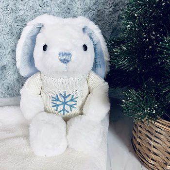 Personalised Little Snowflake Bunny, 2 of 4