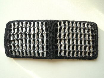 Black Wallet With Recycled Ring Pull Design, 12 of 12