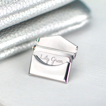 Personalised Angel Wing Hidden Message Pin, 3 of 7