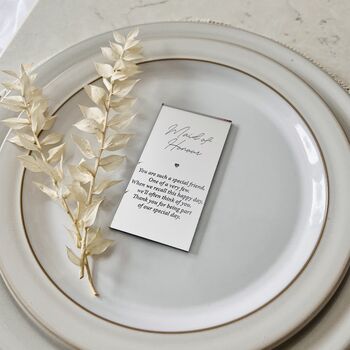 Maid Of Honour Gold Silver Wedding Place Setting, 4 of 6