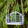 Personalised Wooden Memorial Bench Bird Feeder, thumbnail 7 of 9