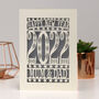 Personalised Papercut Happy New Year Card A5, thumbnail 4 of 11