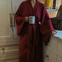 Merlot Long Organic Cotton Cloud Robe, thumbnail 1 of 4