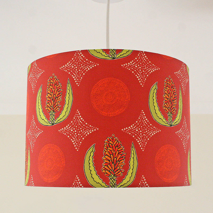 cape aloe flower handmade ceiling lampshade by made by ilze