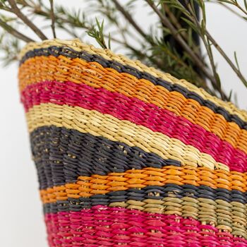Tutti Handwoven Shopping Basket, 3 of 4