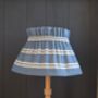 Dolly Blue Striped Scrunchie Lampshade, thumbnail 1 of 3