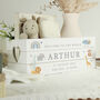 Personalised Safari Animals White Wooden Crate, thumbnail 1 of 4