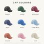 Personalised Vintage Cap With Custom Embroidery Text, thumbnail 9 of 10