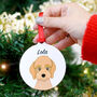 Personalised Dog Breed Christmas Decoration Bold, thumbnail 12 of 12