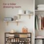 Industrial Shoe Rack With Fabric Shelves, thumbnail 5 of 11