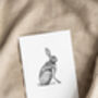 Hare Print Hand Illustrated, thumbnail 1 of 2