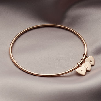 Personalised Heart Tag Bangle, 5 of 11