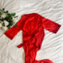 Aries Zodiac Red Silk Robe, thumbnail 1 of 2