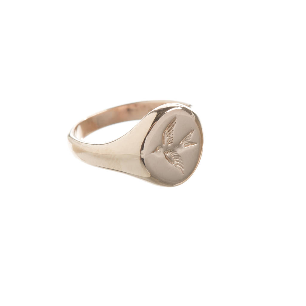 swallow signet ring by louise wade | notonthehighstreet.com