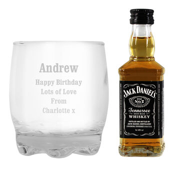 Personalised Tumbler And Whiskey Miniature Gift Set, 5 of 10