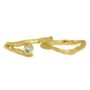 Diamond Organic Twig Engagement Ring, 18ct Gold And Natural Diamond, thumbnail 5 of 8