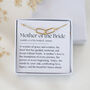 Mother Of The Bride Necklace – Wedding Gift For Mum, Definition Card Jewellery, Sentimental Thank You Gift From Daughter, thumbnail 7 of 7