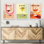 The 'Dirty Cocktail Club' Set Of Six Wall Prints, thumbnail 1 of 6