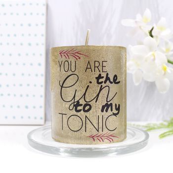Personalised 'Spirit To My Mixer' Alcohol Quote Candle, 4 of 8