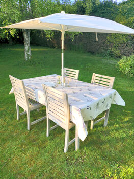 Lavender Fields Outdoor Tablecloth With Parasol Hole, 4 of 4