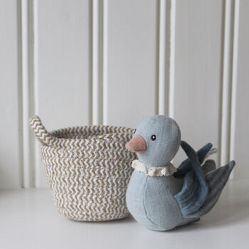 Soft Bird Toy In Basket, 2 of 6