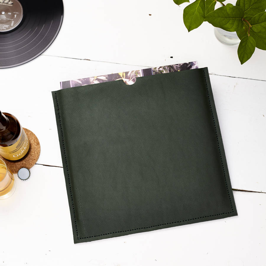 Personalised Leather Record Holder By Parkin & Lewis