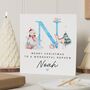 Personalised Nephew 1st Christmas Card, thumbnail 1 of 7