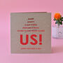 'Me/Us' Relatable Birthday Card For Mum, thumbnail 1 of 2