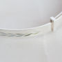 Patterned Sterling Silver Christening Bangle, thumbnail 3 of 6