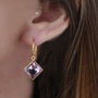 Gemstone Drops In 18ct Gold Vermeil Plated, thumbnail 1 of 5