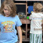Mud Kitchen Kids T Shirt The Mud Kitchen Cafe Fun Retro Kids Top, thumbnail 1 of 11