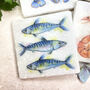 Seafood Italian Marble Coasters, thumbnail 6 of 6