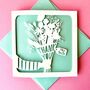 Papercut Flowers Personalised Thank You Card, thumbnail 2 of 5