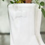 Personalised Large White Wellington Boots Planter, thumbnail 6 of 11