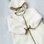 Personalised Baby Sherpa Fleece Pram Suit Hooded All In One, thumbnail 2 of 12