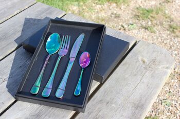 Personalised Rainbow Cutlery With Free Gift Box, 3 of 5