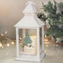 Personalised A Winter's Night White Lantern – Light Up Christmas Ornament, thumbnail 1 of 4