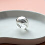 Sterling Silver Statement Chunky Dome Ring, thumbnail 3 of 7