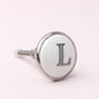 Ceramic Alphabet Or Number Letter Cupboard Drawer Knob, thumbnail 4 of 5