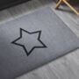 Scandi Star Doormat | Grey, thumbnail 2 of 2