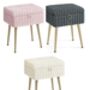 Rectangular Vanity Stool Storage Footrest Ottoman, thumbnail 6 of 6