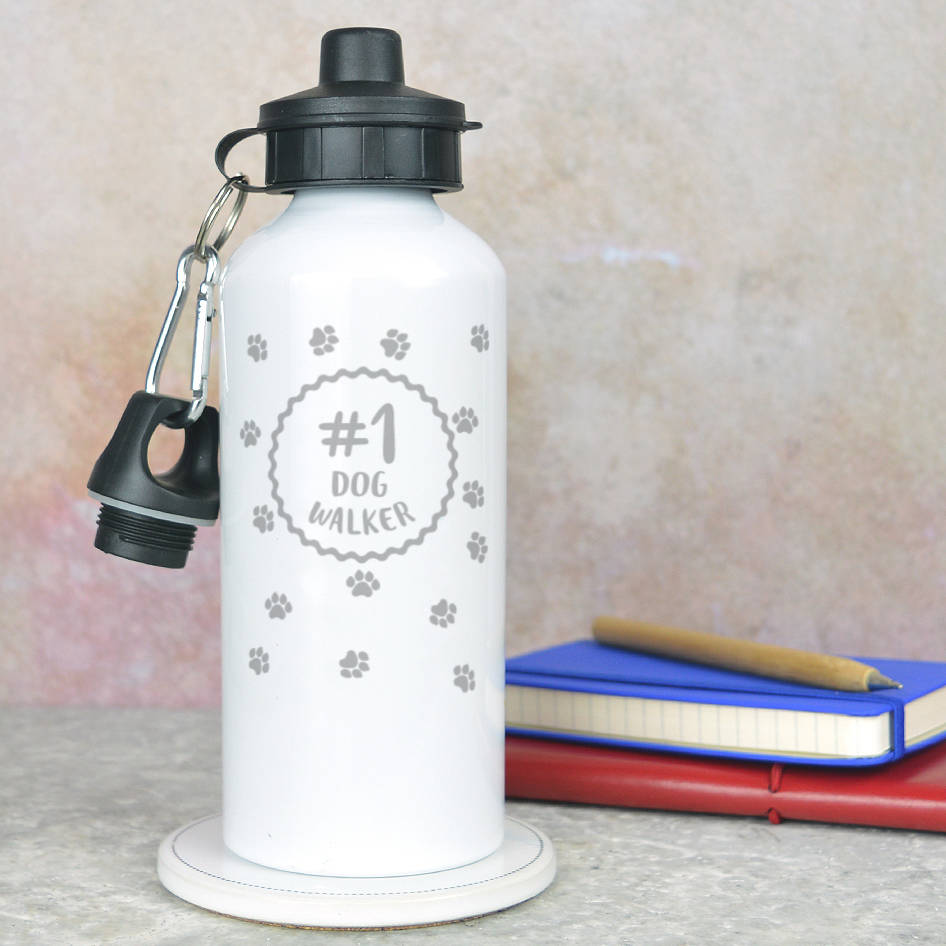 Dog Walker Water Bottle By Pink And Turquoise