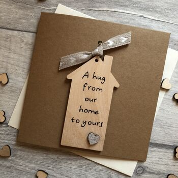 A Hug From Our Home To Yours Decoration Card, 2 of 4