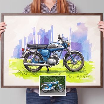 Motorbike Print Gift, 2 of 7