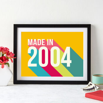 Personalised 21st Birthday Year Print, 7 of 7