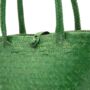 Selva Green Mini Tote Straw Bag, thumbnail 3 of 6