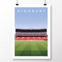 Arsenal Fc Highbury Clock End Poster, thumbnail 2 of 7