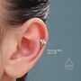 Sterling Silver Piercing Free Manta Ray Ear Cuff, thumbnail 6 of 12